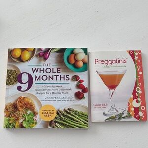 Set of two pregnancy food/drink books